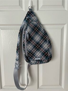 Vera Bradley Plaid Essential Sling Back Pack NWOT